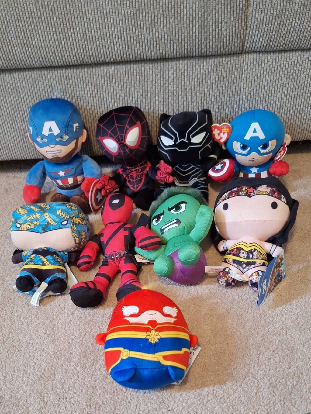Super Hero Plush Set Characters